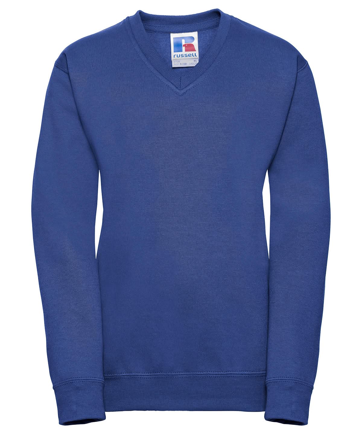 Russell Europe Kids v neck sweatshirt J272B - Bright Royal - Customisable Sweatshirts