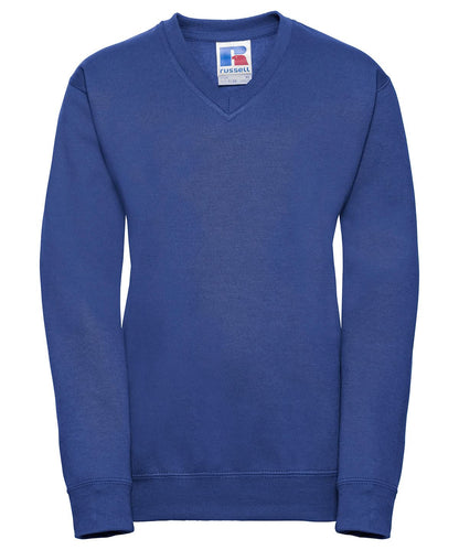 Russell Europe Kids v neck sweatshirt J272B - Bright Royal - Customisable Sweatshirts
