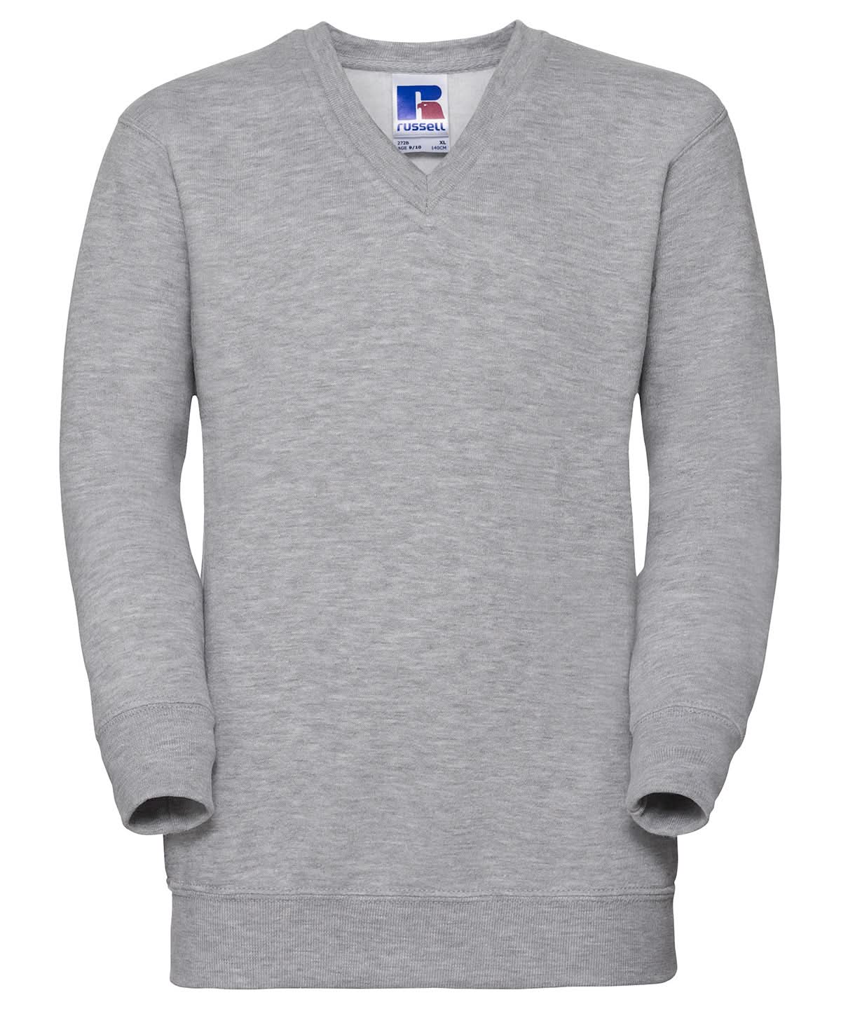 Russell Europe Kids v neck sweatshirt J272B - Light Oxford - Customisable Sweatshirts