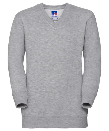 Russell Europe Kids v neck sweatshirt J272B - Light Oxford - Customisable Sweatshirts