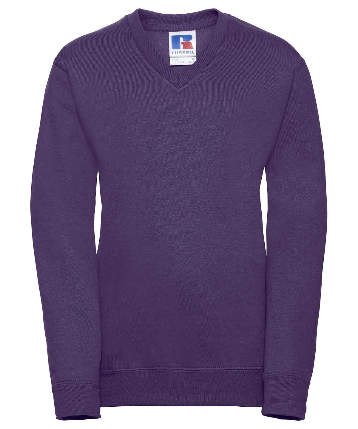 Russell Europe Kids v neck sweatshirt J272B - Purple - Customisable Sweatshirts