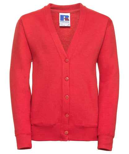 Russell Europe Kids cardigan J273B - Bright Red - Customisable Cardigans