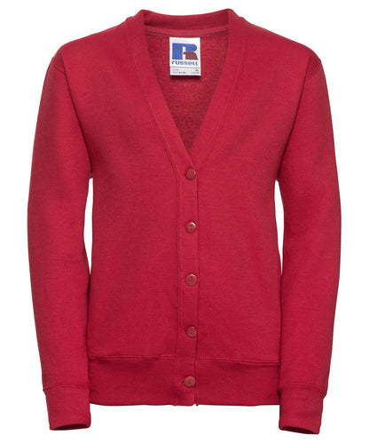 Russell Europe Kids cardigan J273B - Classic Red - Customisable Cardigans