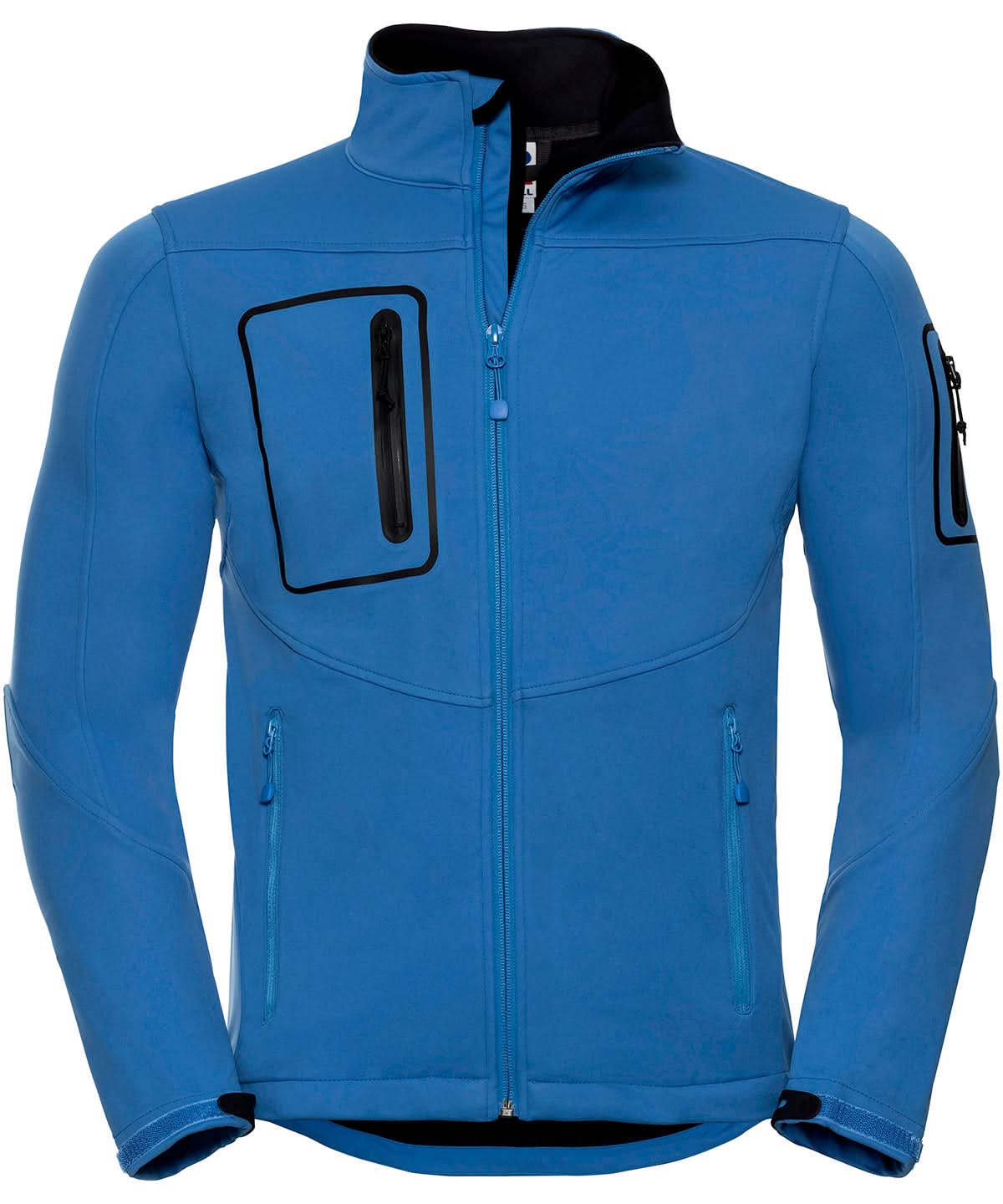Russell Europe Sports shell 5000 jacket J520M - Azure Blue - Customisable Softshell Jacket