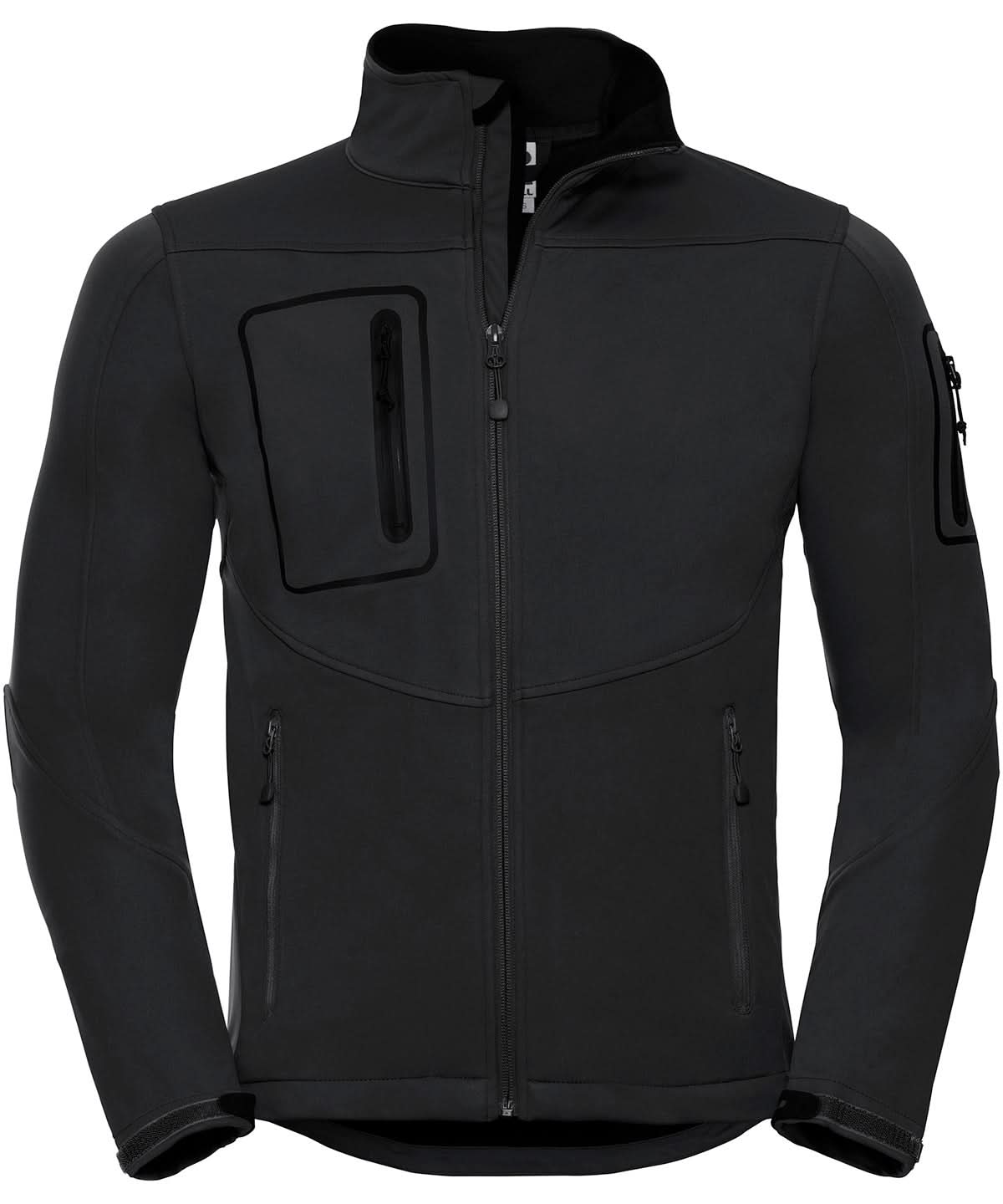 Russell Europe Sports shell 5000 jacket J520M - Black - Customisable Softshell Jacket