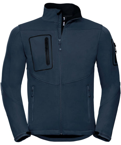 Russell Europe Sports shell 5000 jacket J520M - French Navy - Customisable Softshell Jacket