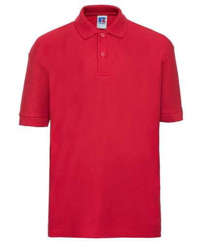 Russell Europe Kids polo shirt J539B - Bright Red - Customisable Polos