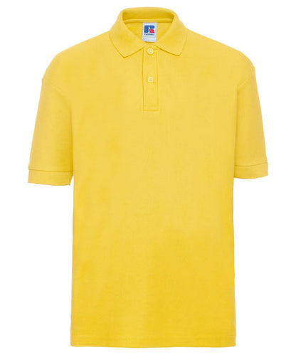 Russell Europe Kids polo shirt J539B - Yellow - Customisable Polos