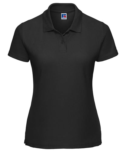 Russell Europe Womens classic polycotton polo J539F - Black - Customisable Polos