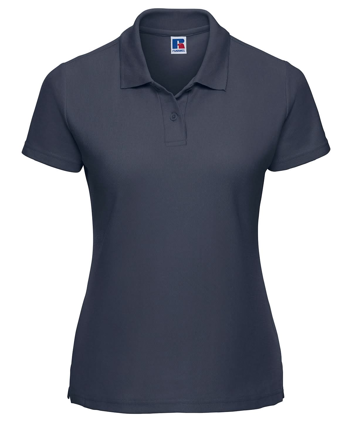 Russell Europe Womens classic polycotton polo J539F - French Navy - Customisable Polos