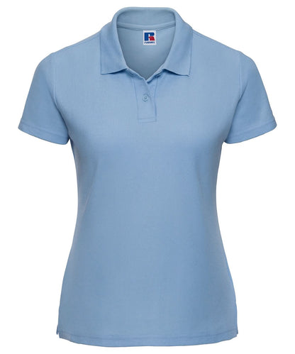 Russell Europe Womens classic polycotton polo J539F - Sky - Customisable Polos