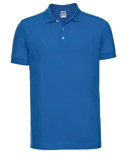 Russell Europe Stretch polo J566M - Azure Blue - Customisable Polos
