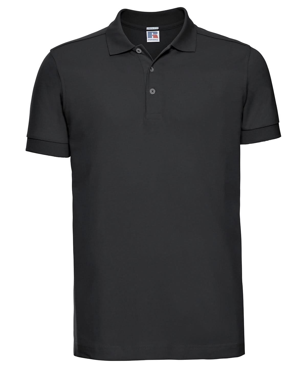 Russell Europe Stretch polo J566M - Black - Customisable Polos