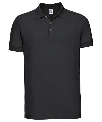 Russell Europe Stretch polo J566M - Black - Customisable Polos