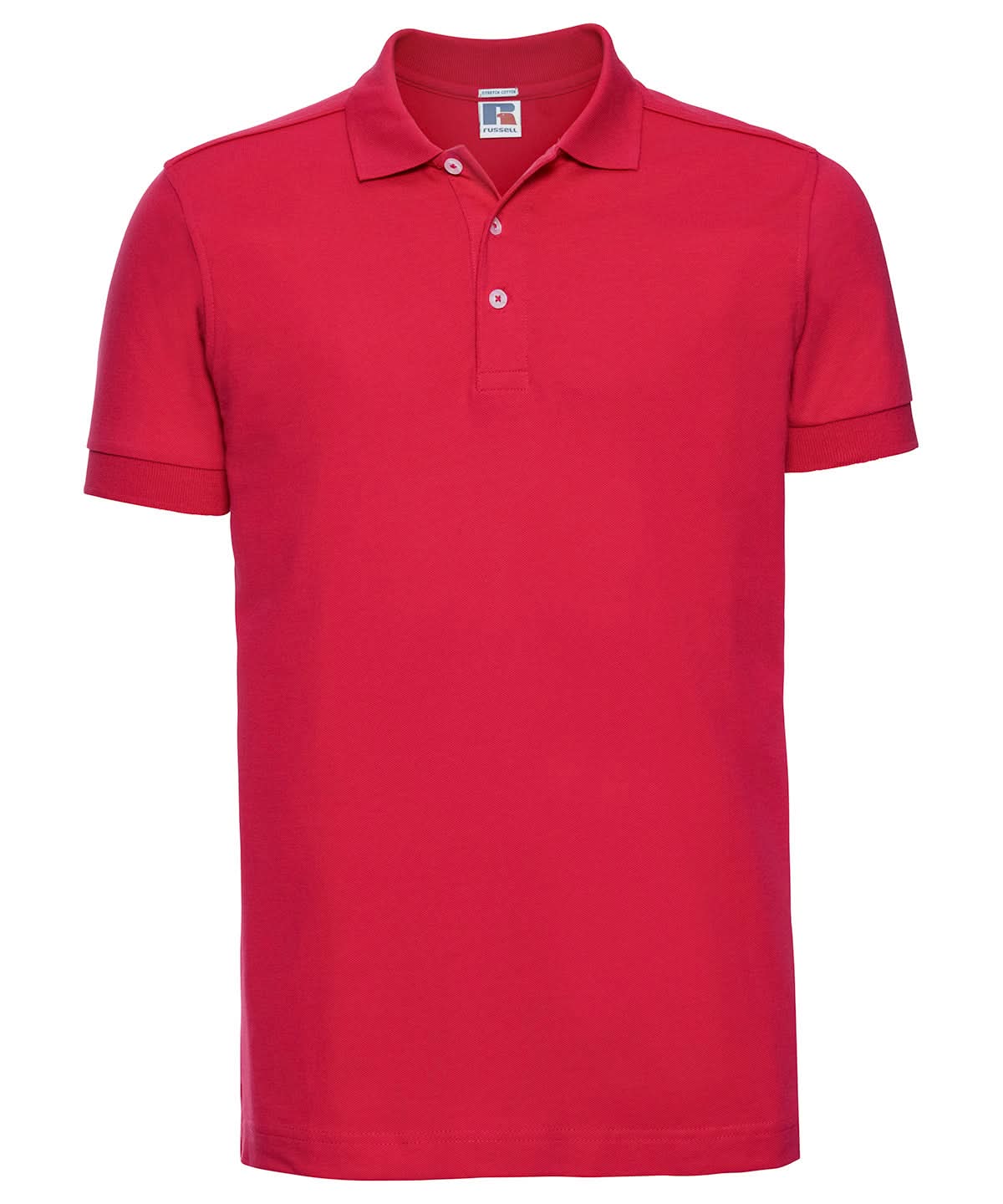 Russell Europe Stretch polo J566M - Classic Red - Customisable Polos