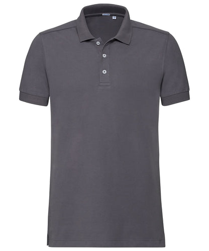 Russell Europe Stretch polo J566M - Convoy Grey - Customisable Polos