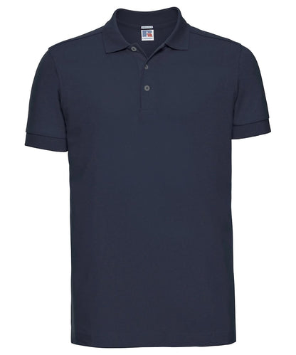 Russell Europe Stretch polo J566M - French Navy - Customisable Polos