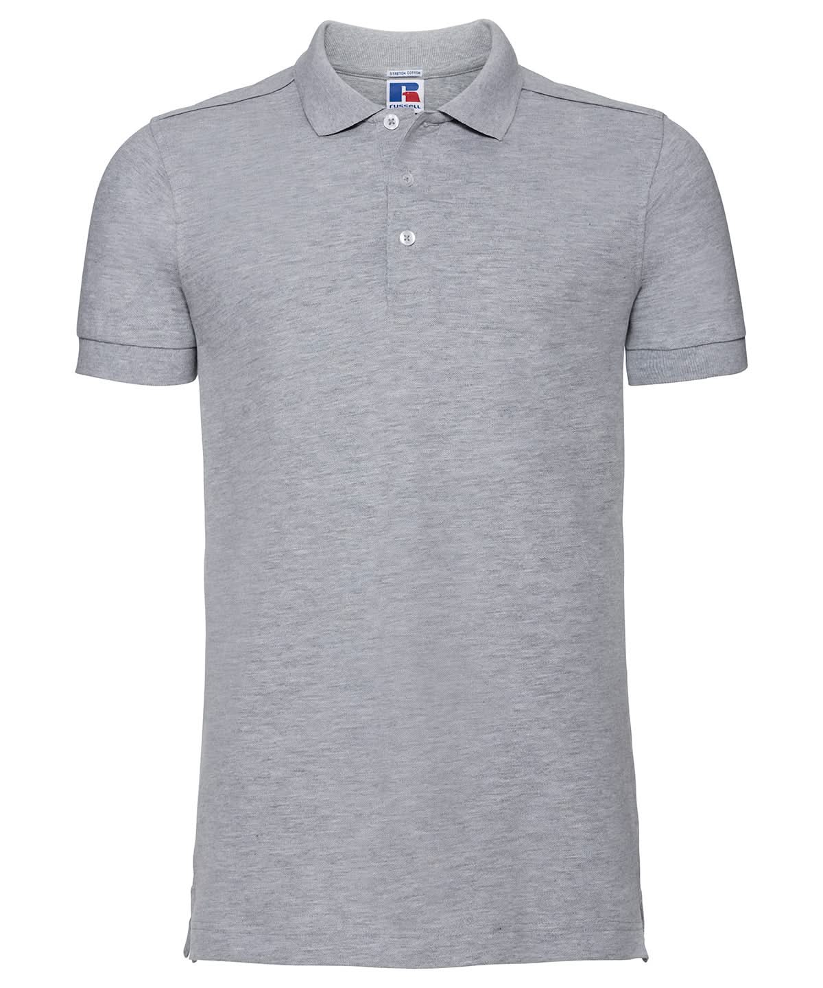 Russell Europe Stretch polo J566M - Light Oxford - Customisable Polos