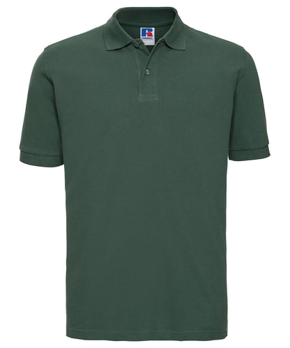 Russell Europe Classic cotton piqu polo J569M - Bottle Green - Customisable Polos