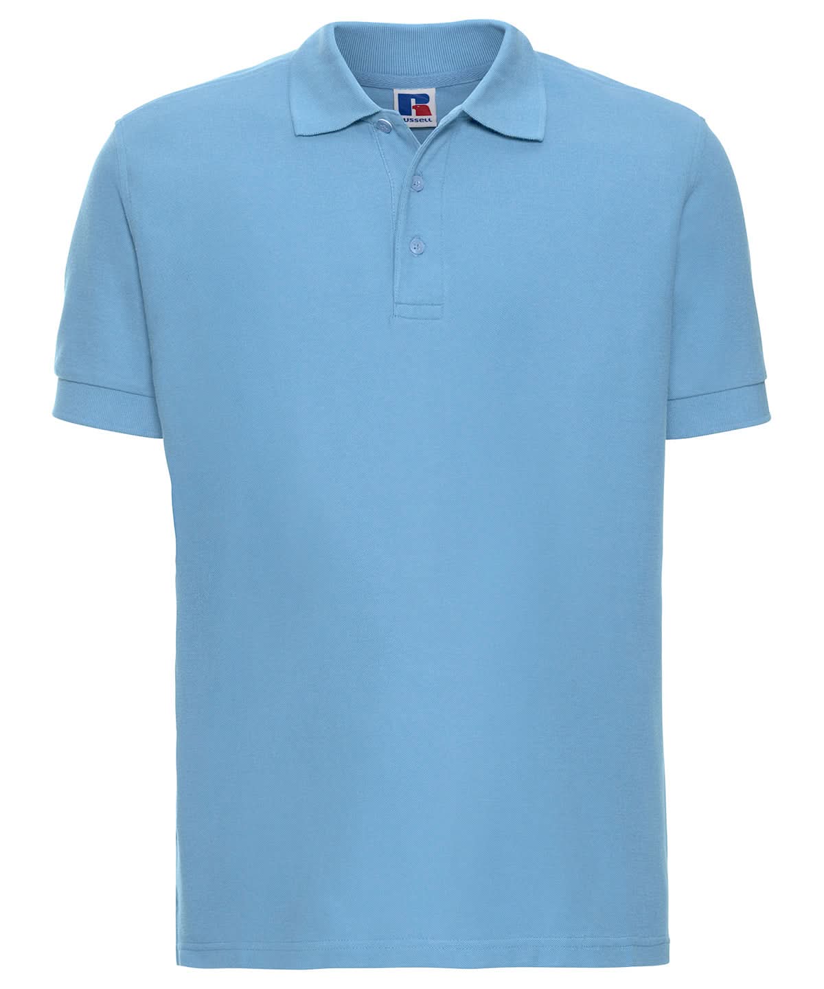 Russell Europe Ultimate classic cotton polo J577M - Sky - Customisable Polos