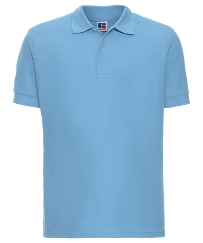 Russell Europe Ultimate classic cotton polo J577M - Sky - Customisable Polos