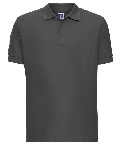 Russell Europe Ultimate classic cotton polo J577M - Titanium - Customisable Polos