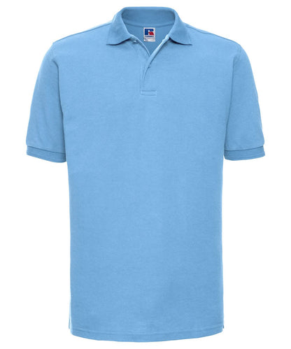 Russell Europe Hard wearing 60C wash polo J599M - Sky - Customisable Polos