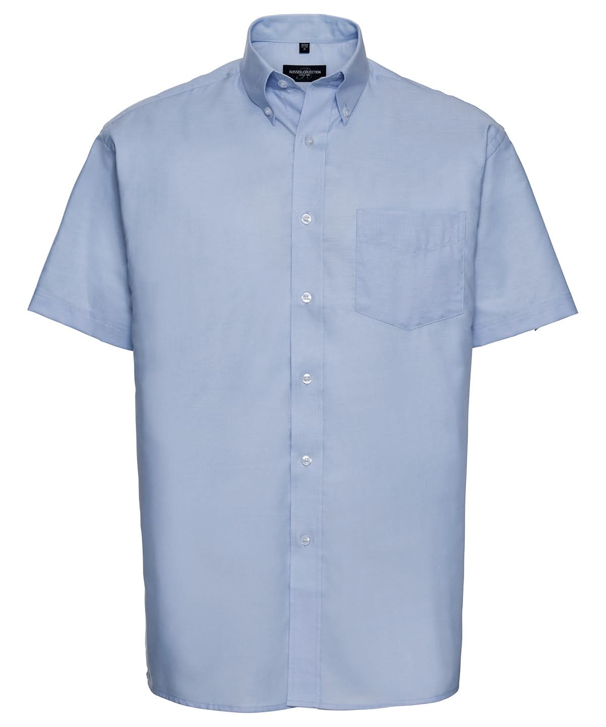 Russell Collection Short sleeve easycare Oxford shirt J933M - Oxford Blue - Customisable Shirts