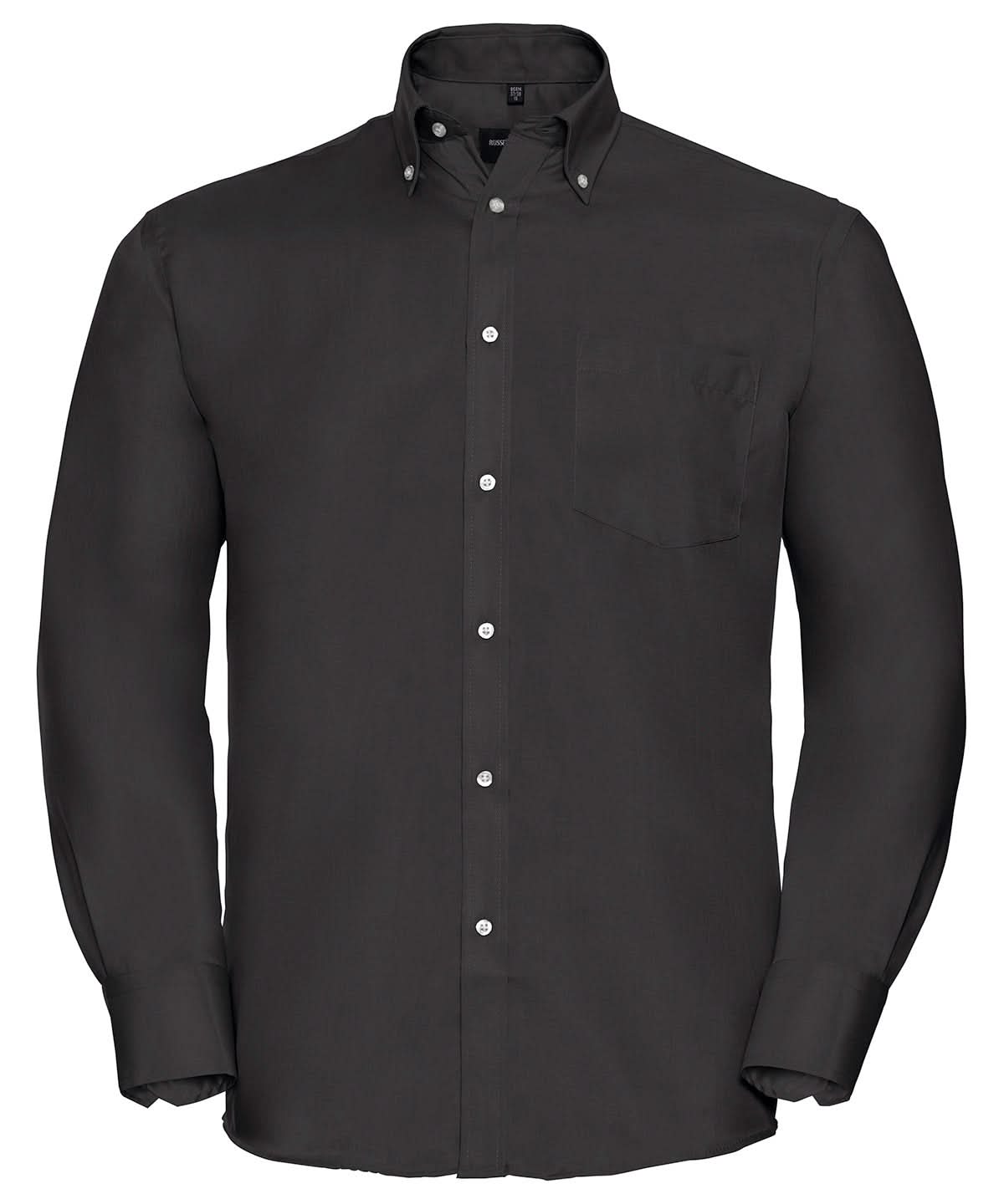 Russell Europe Long sleeve ultimate non iron shirt J956M - Black - Customisable Shirts