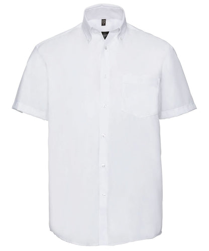 Russell Europe Short sleeve ultimate non iron shirt J957M - White - Customisable Shirts