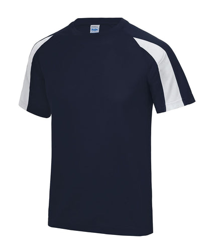 AWDis Just Cool Contrast cool T JC003 - French Navy Arctic White* - Customisable T-Shirts