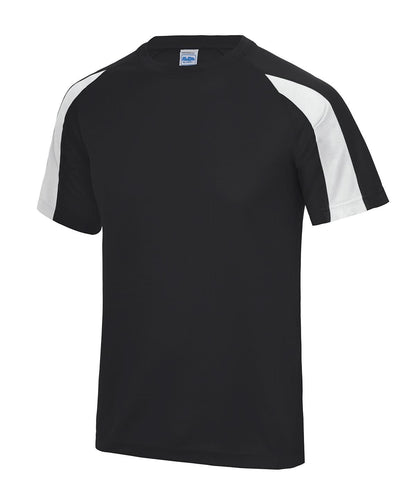 AWDis Just Cool Contrast cool T JC003 - Jet Black Arctic White* - Customisable T-Shirts