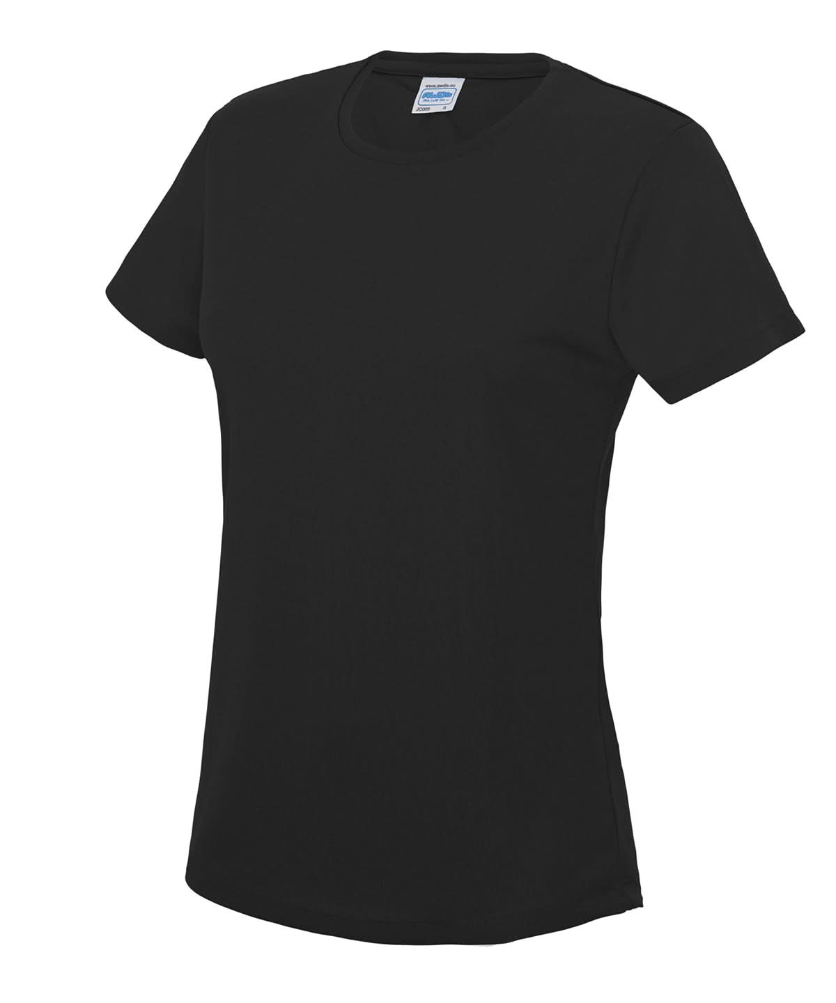 AWDis Just Cool Womens Cool T Jet Black JC005 - Jet Black - Customisable T-Shirts