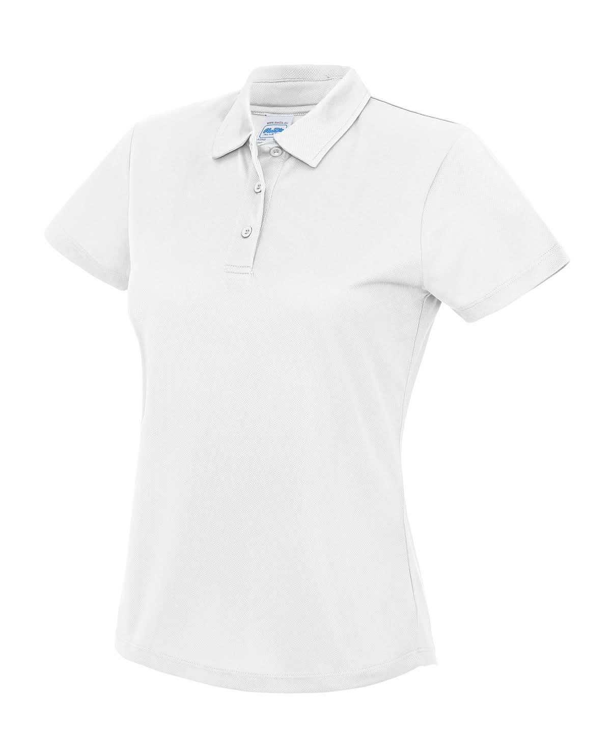 AWDis Just Cool Womens cool polo JC045 - Arctic White - Customisable Polos