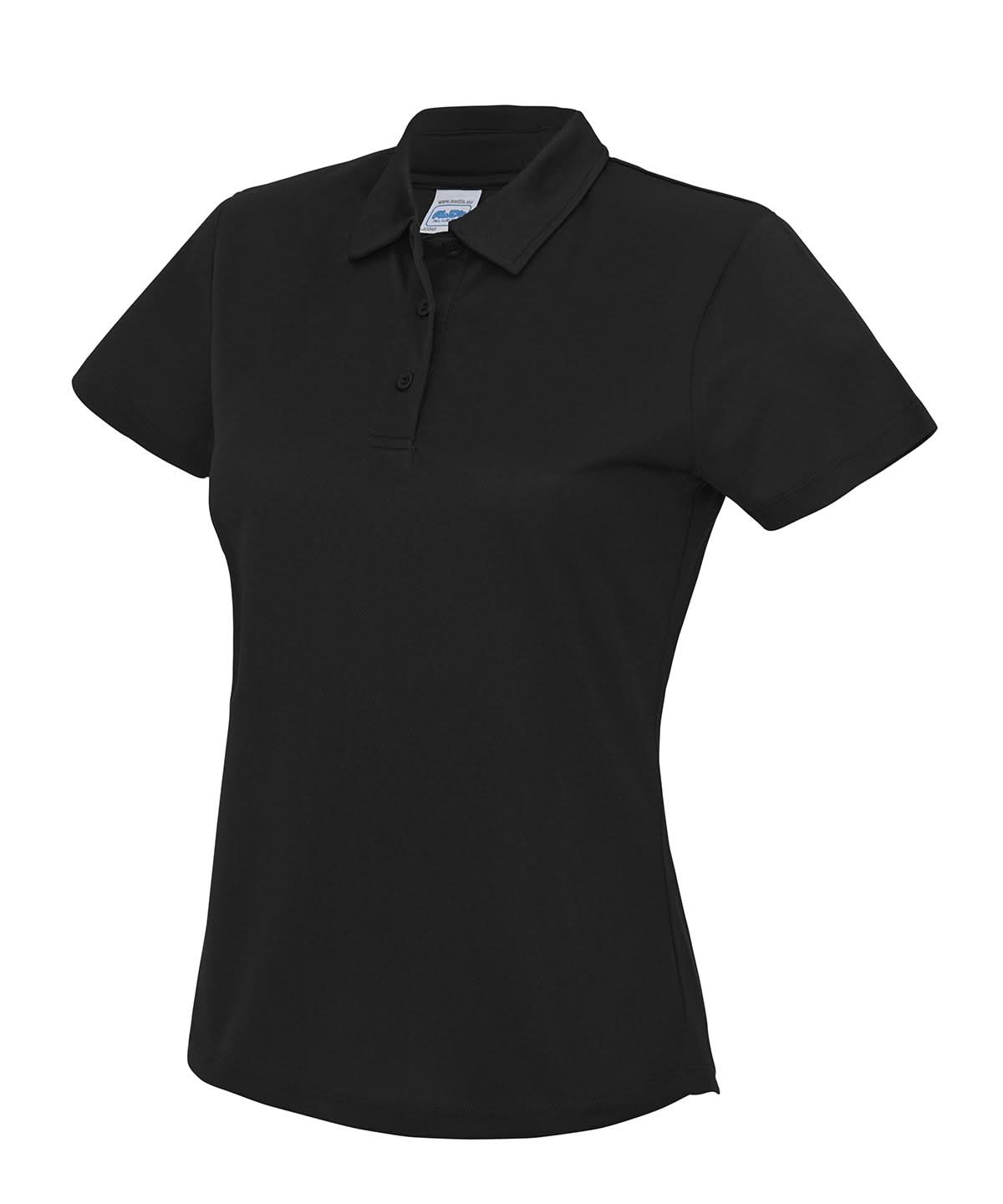 AWDis Just Cool Womens cool polo JC045 - Jet Black - Customisable Polos