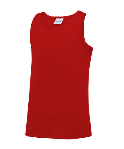 AWDis Just Cool Kids cool vest JC07J - Fire Red - Customisable Kids Vest