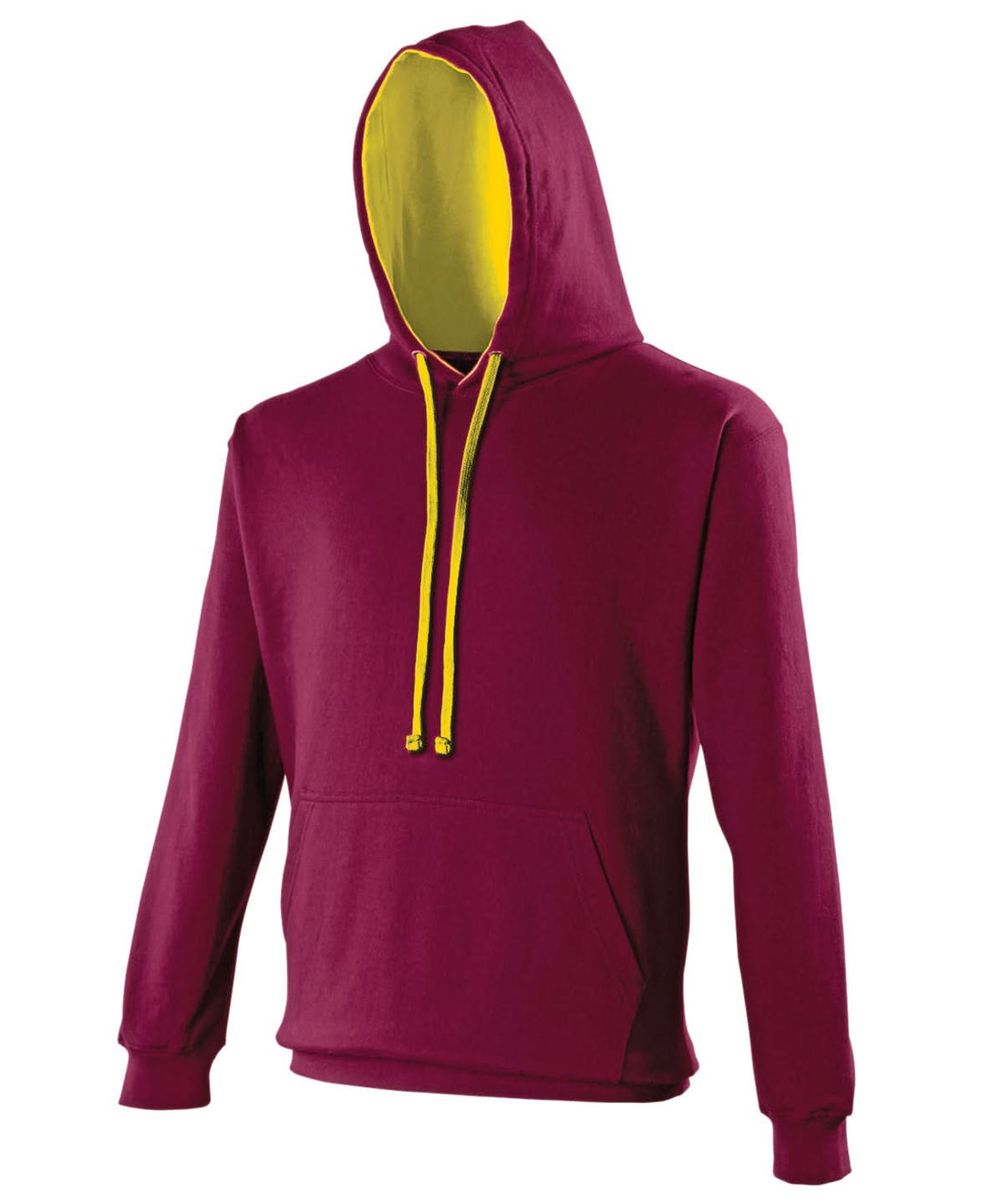 AWDis Just Hoods Varsity Hoodie Burgundygold JH003 - Burgundygold - Customisable Hoodies