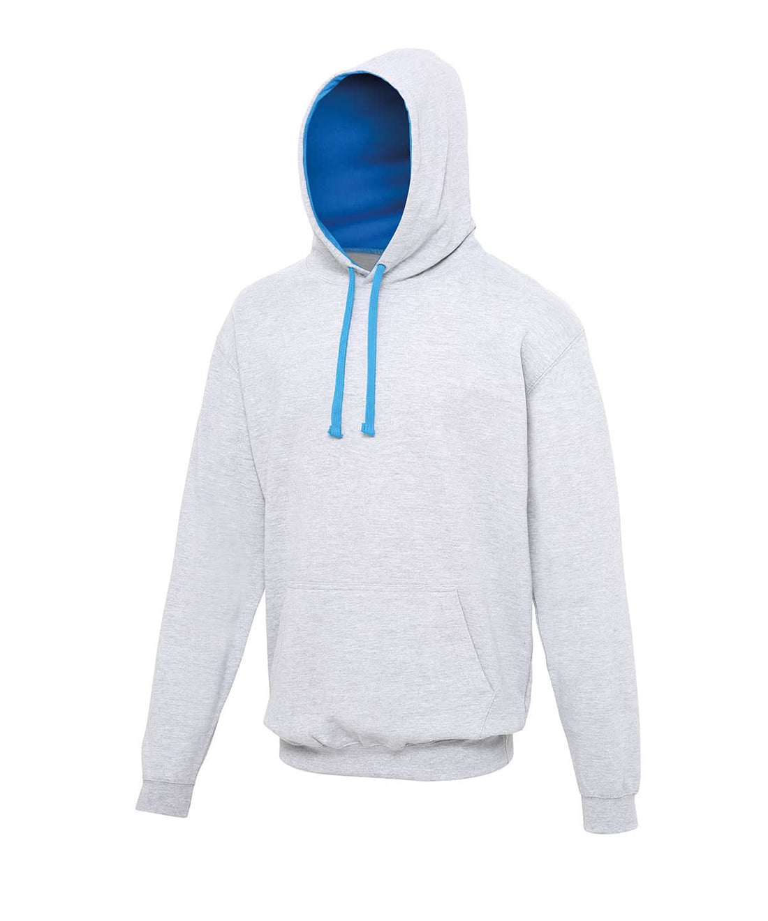 AWDis Just Hoods Varsity Hoodie Heather Greysapphire Blue JH003 - Heather Greysapphire Blue - Customisable Hoodies