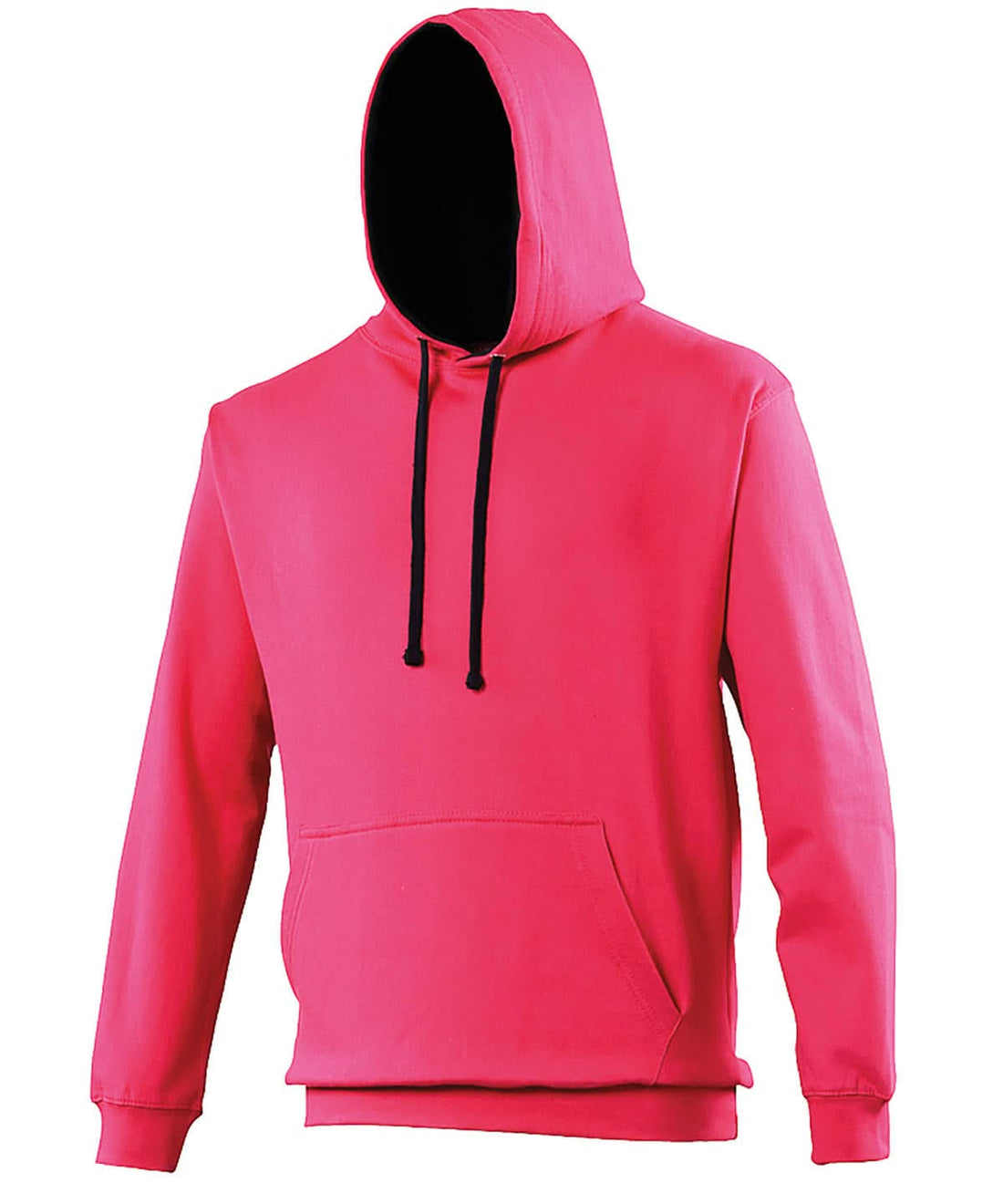 AWDis Just Hoods Varsity Hoodie Hot Pinkfrench Navy JH003 - Hot Pinkfrench Navy - Customisable Hoodies
