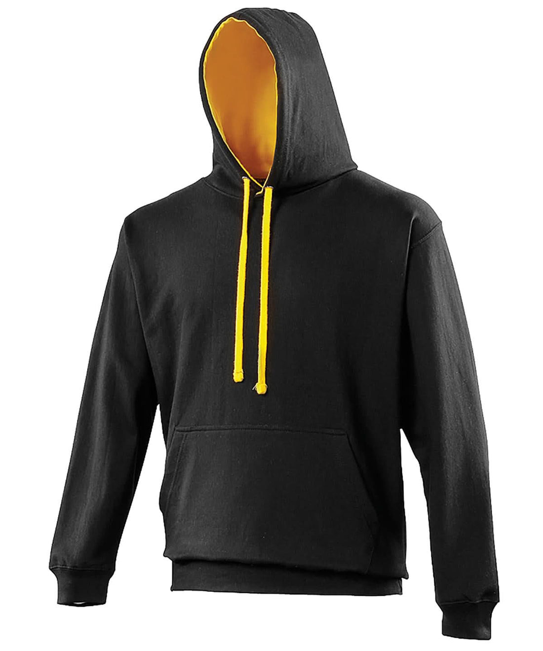 AWDis Just Hoods Varsity Hoodie Jet Blackgold JH003 - Jet Blackgold - Customisable Hoodies
