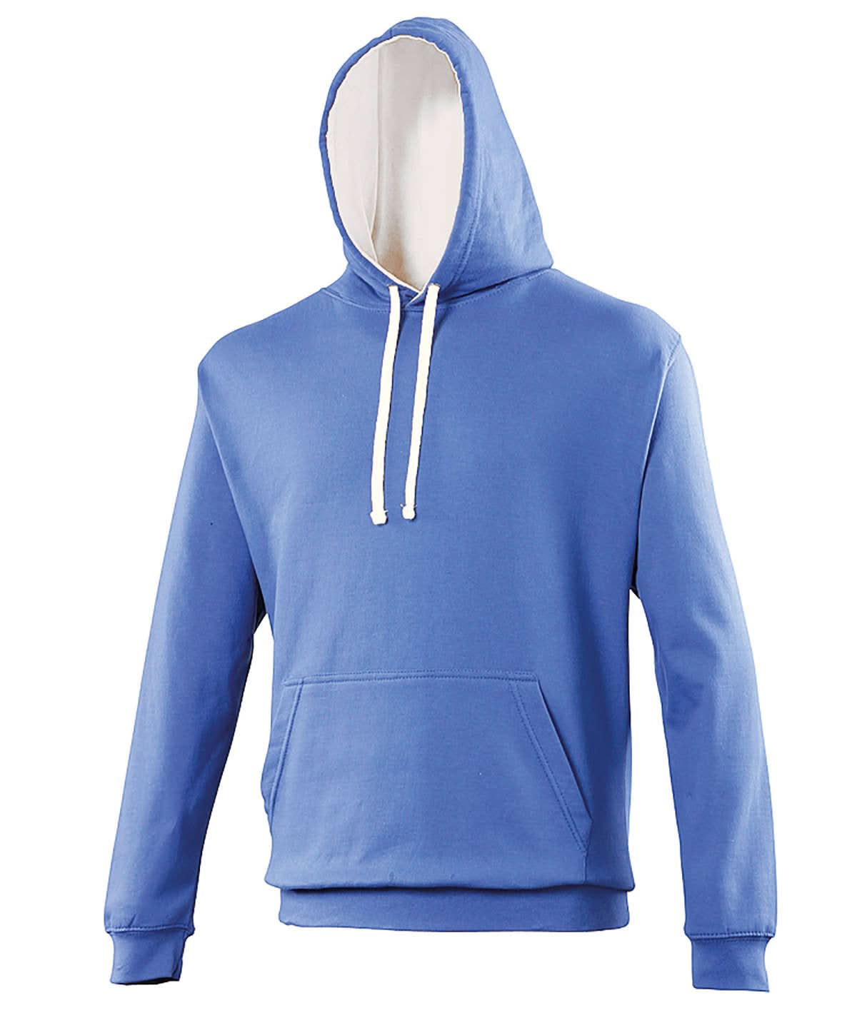AWDis Just Hoods Varsity Hoodie Royal Bluearctic White JH003 - Royal Bluearctic White - Customisable Hoodies
