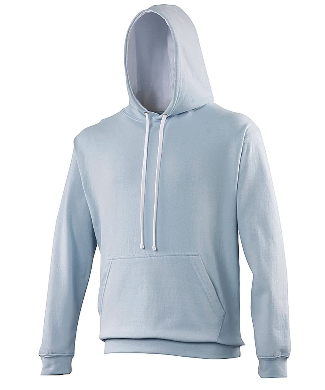 AWDis Just Hoods Varsity Hoodie Skyarctic White JH003 - Skyarctic White - Customisable Hoodies