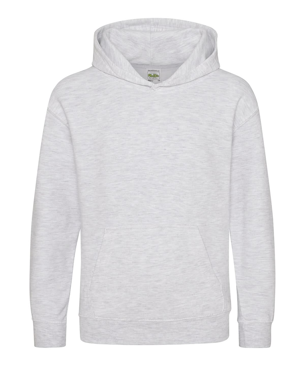 AWDis Just Hoods Kids Hoodie Ash JH01J - Ash - Customisable Hoodies