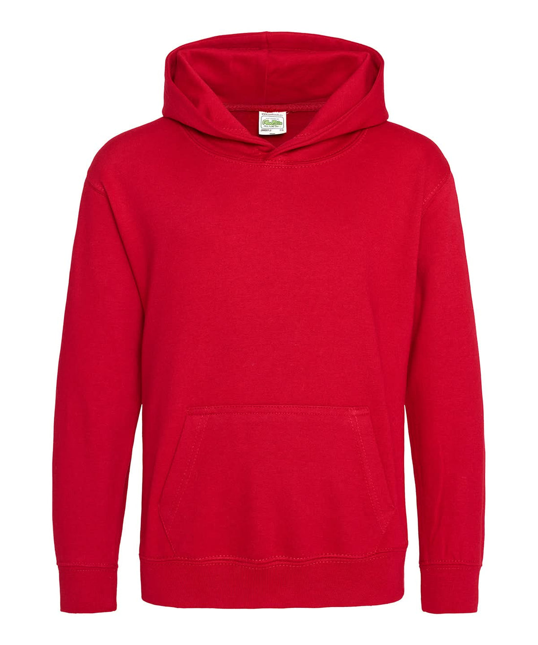 AWDis Just Hoods Kids Hoodie Fire Red JH01J - Fire Red - Customisable Hoodies