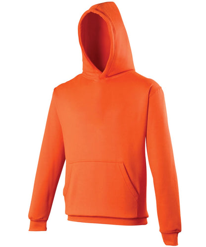AWDis Just Hoods Kids electric hoodie JH04J - Electric Orange - Customisable Hoodies