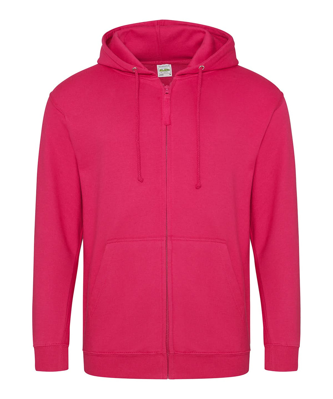 AWDis Just Hoods Zoodie Hot Pink JH050 - Hot Pink - Customisable Hoodies