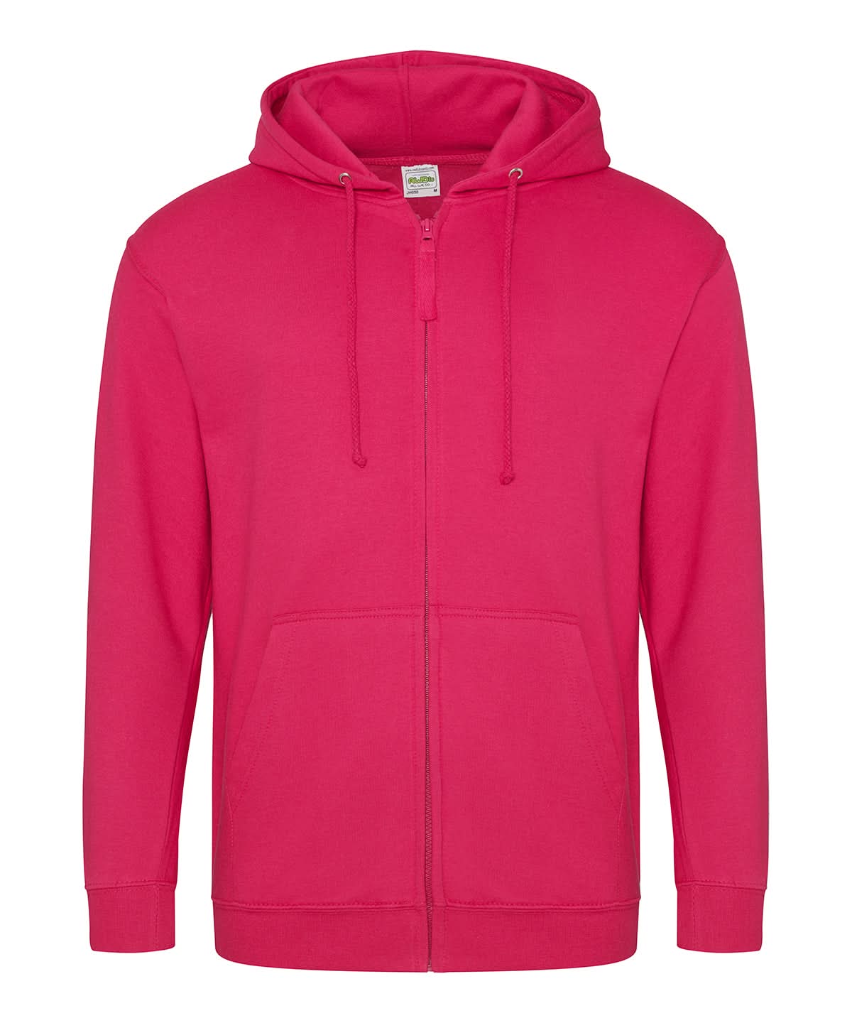 AWDis Just Hoods Zoodie Hot Pink JH050 - Hot Pink - Customisable Hoodies