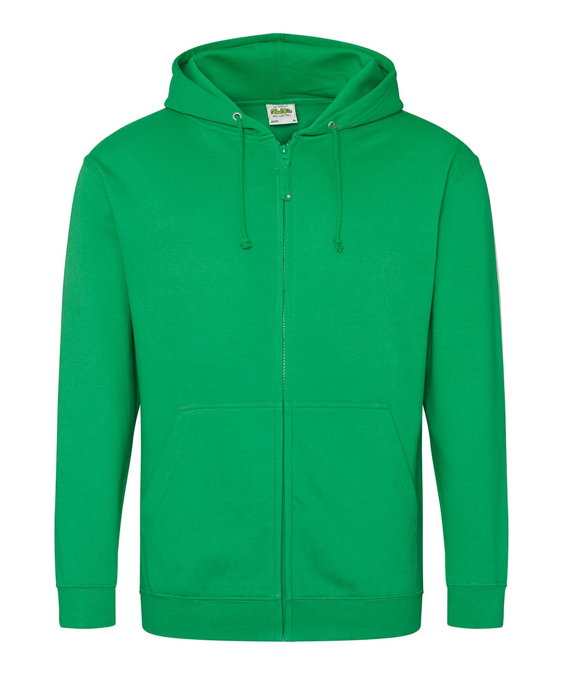 AWDis Just Hoods Zoodie Kelly Green JH050 - Kelly Green - Customisable Hoodies