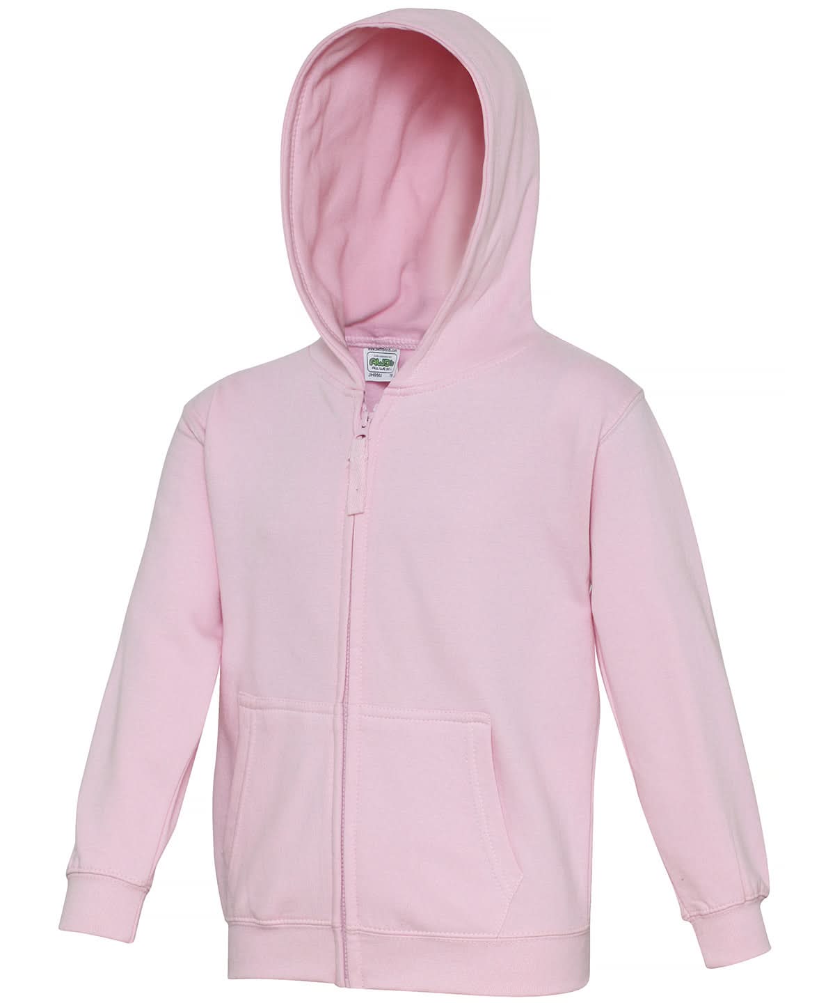 AWDis Just Hoods Kids zoodie JH50J - Baby Pink - Customisable Hoodies