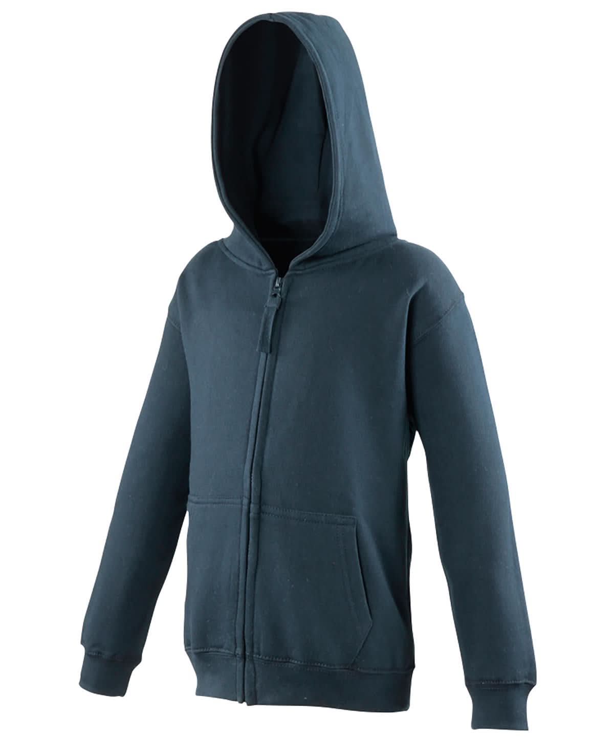 AWDis Just Hoods Kids zoodie JH50J - New French Navy - Customisable Hoodies